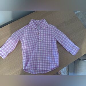 9 month checkered dress shirt